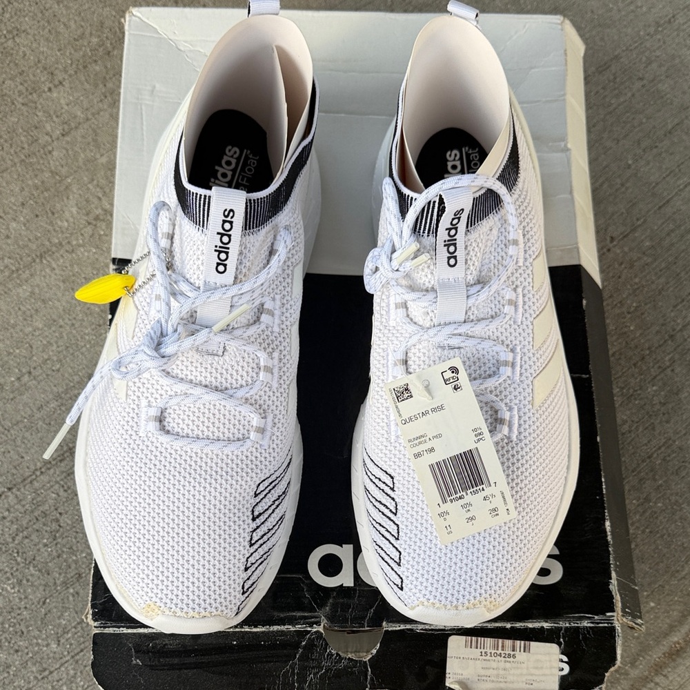Adidas Men's White Questar Rise Athletic Sneakers